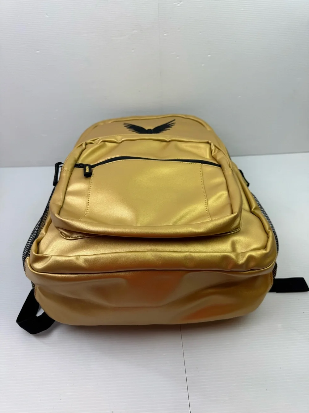 Logan Paul Maverick Gold Metallic Backpack Limited Edition Official Merch Bookba